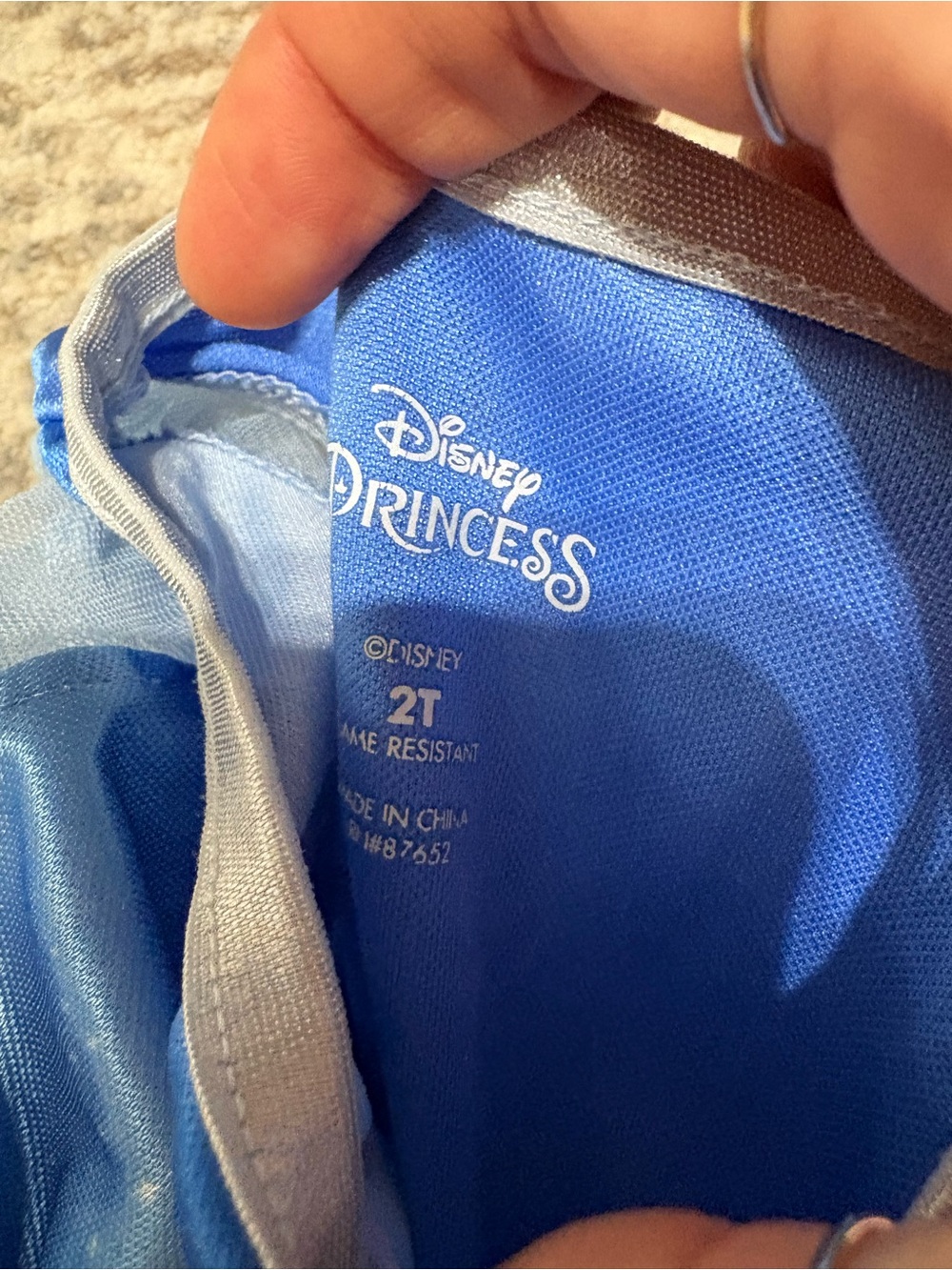 Blue Cinderella and Purple Rapunzel Girls' Costume Dresses 2t - Picture 5 of 5